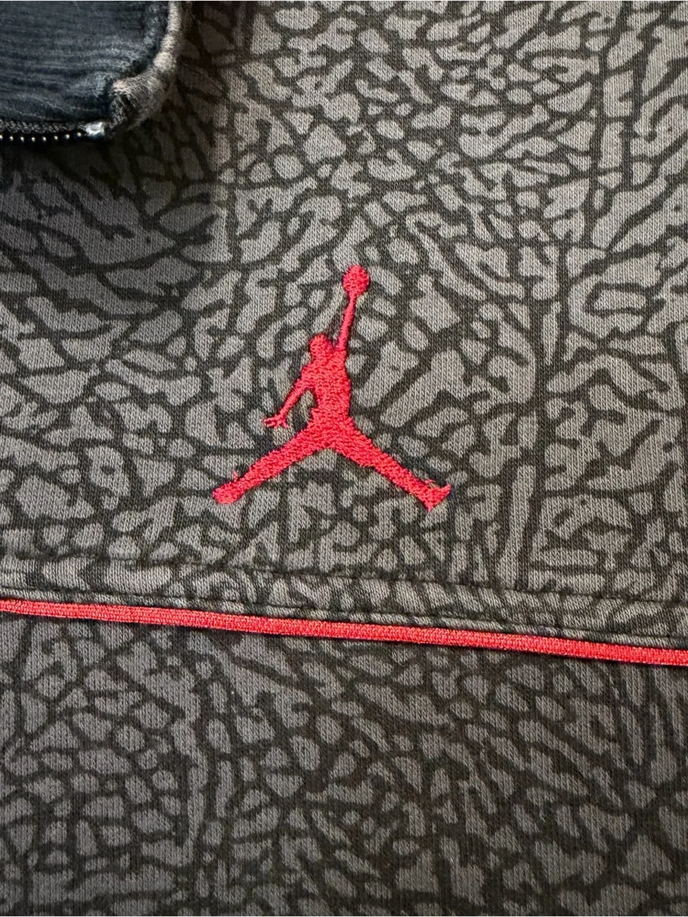 Vintage Air Jordan Cement Elephant Quarter Zip Sweatshirt